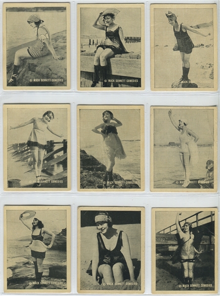 C142-3 Tobacco Products Corp (Canada) Strollers Large Format Lot of (29) Cards - Mack Sennett Stars