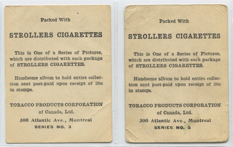 C142-3 Tobacco Products Corp (Canada) Strollers Large Format Lot of (29) Cards - Mack Sennett Stars