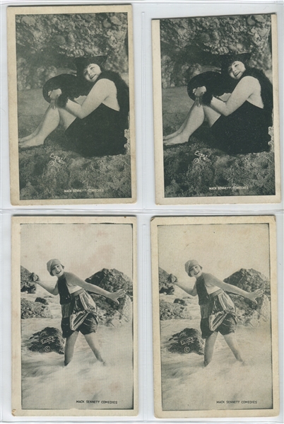 Great Lot of (10) Mack Sennett Mutoscope Cards