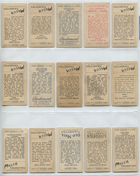 Mixed Lot of 20th Century Tobacco Cards from a Number of Issues (141 cards) with Tough Backs Included