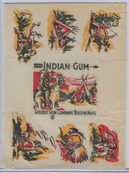 R73 Goudey Indian Gum Wrapper