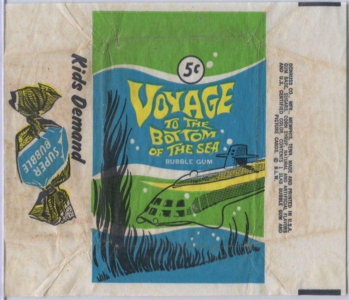 1964 Donruss Voyage to the Bottom of the Sea Wrapper