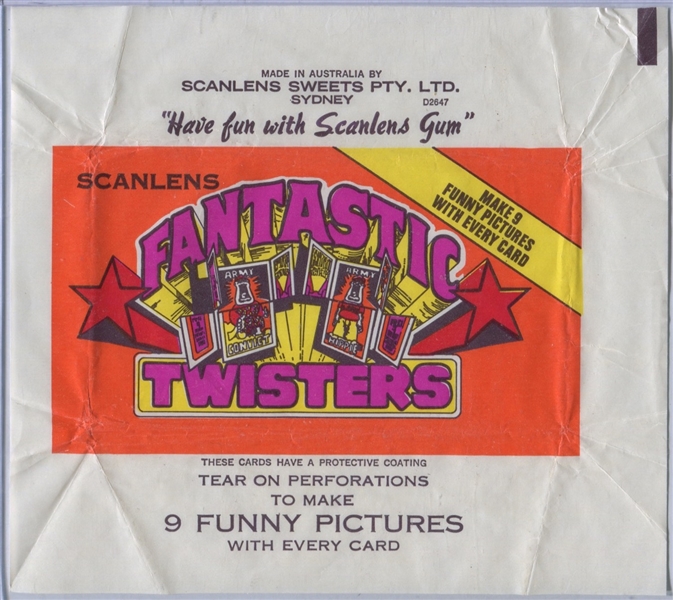 Scanlens Sweets PTY (Australia) Fantastic Twisters Wrapper