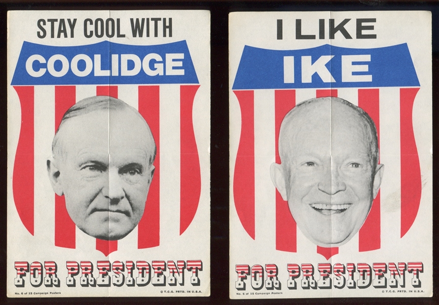 1970 Topps Presidents Posters Complete Set of (15) Posters