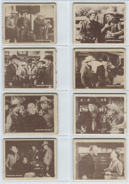 1950 Topps Hopalong Cassidy Borrowed Trouble Complete Series of (24) Cards