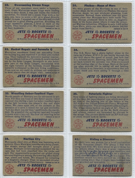 1951 Bowman Jets, Rockets & Spacemen Lot of (20) Cards