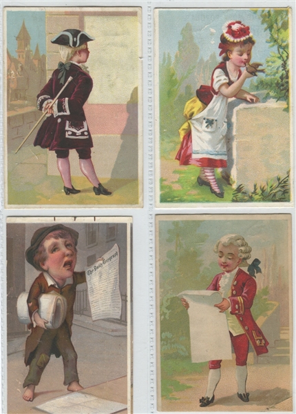 Interesting Allen & Ginter Our Little Beauties and Opera Puffs Trade Card Lot of (16) Cards