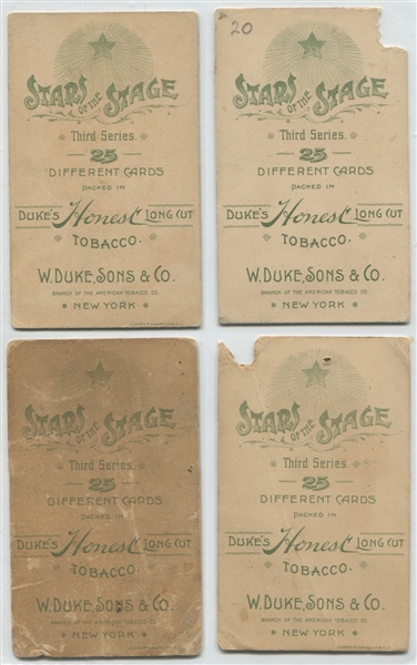 N131 Duke Tobacco Honest Long Cut Third Series Lot of (14) Cards