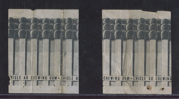 R22-2 Chicle Ad Corp Big Chief Wahoo Lot of (4) DIFFICULT Defense Series Matchbook Covers