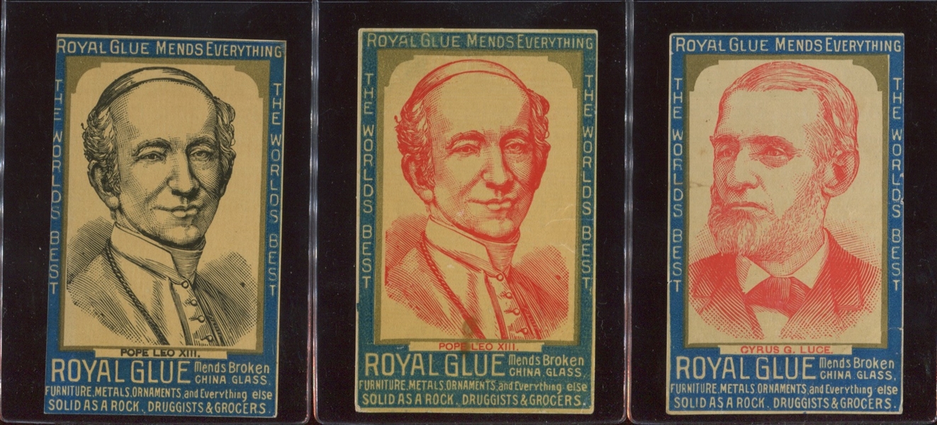H566 Liquid Glue Famous Men Large Lot of (48) Plus U.S. Capital Card 