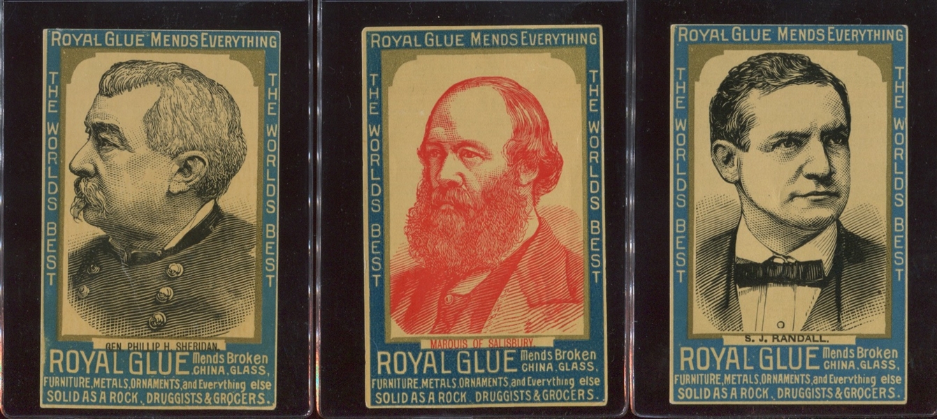 H566 Liquid Glue Famous Men Large Lot of (48) Plus U.S. Capital Card 