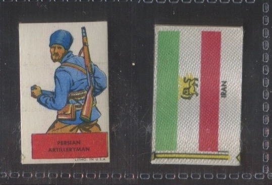 R714-7 Topps Flags of All Nations/Soldiers of the World (13 Different)