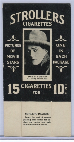 T85 Stroller's Tobacco Header Card Picturing Jack Kerrigan