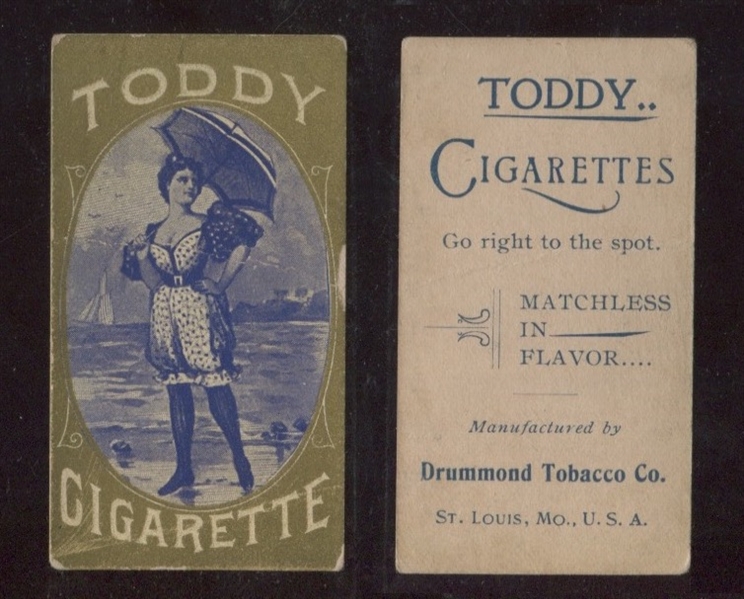 N438 Drummond Tobacco Toddy Cigarettes Bathing Girls Type Card