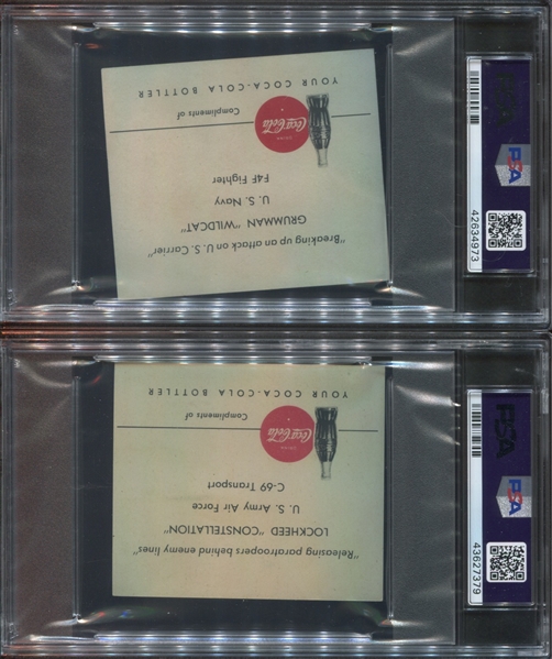 F213-5 Coca Cola Fighting Planes Near Complete PSA-Graded Set with Envelope (18/20)