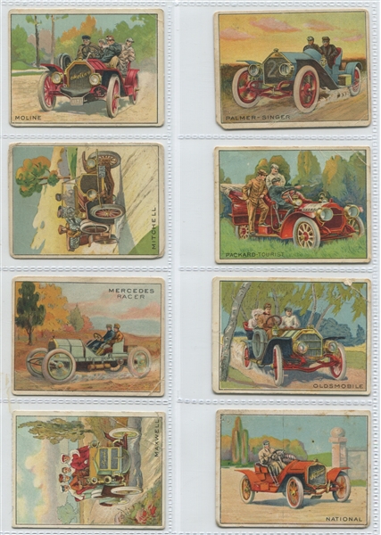 T37 Turkey Red Automobile Near Complete Set (48/50) Cards