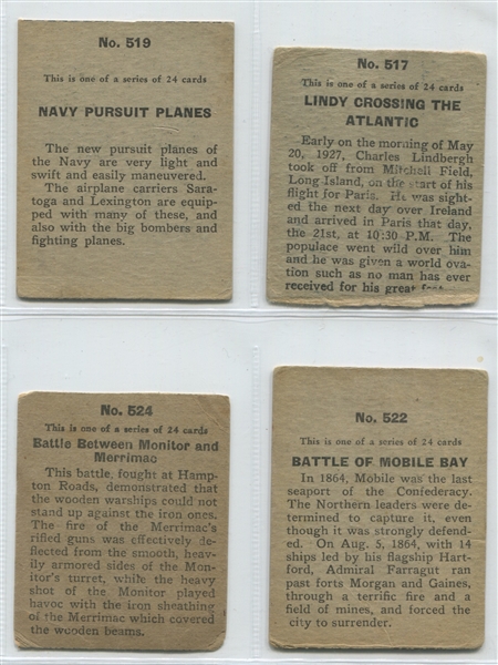 R127 Series of 24 Navy Series Lot of (13) Strip Cards