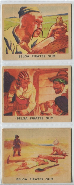 1930's Belga Pirate Pictures Lot of (12) Cards