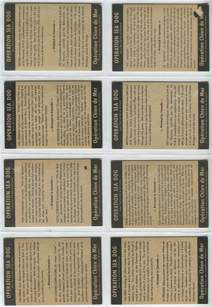 V339-9 Parkhurst Gum Operation Sea Dog Lot of (16) Cards