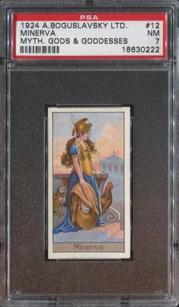 1924 Boguslavsky Mythical Gods and Goddesses - Minerva - PSA7 NM