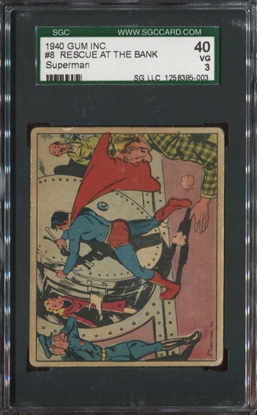 R145 / 1966 Superman Card Graded Pair of Cards