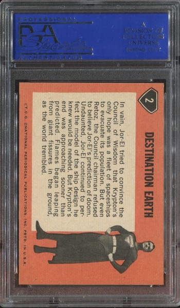 R145 / 1966 Superman Card Graded Pair of Cards