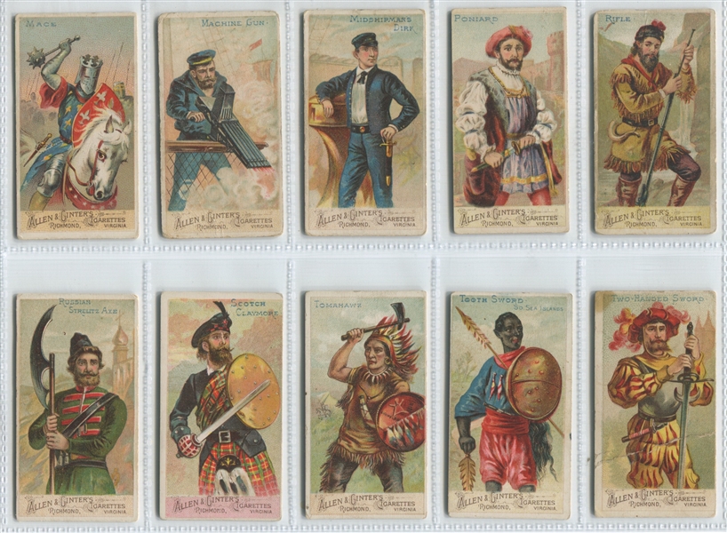 N3 Allen & Ginter Arms of Nations Lot of (20) Cards
