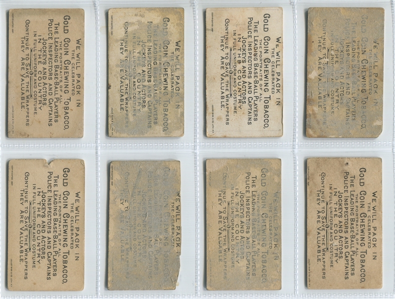 N284-4 Buchner Gold Coin Actors Lot Partial Set (30/48) Different cards
