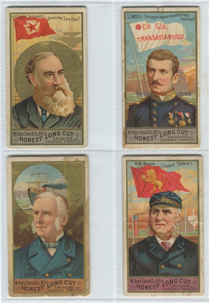 N127 Duke Honest Long Cut Tobacco Sea Captains Partial Set (15/25) Cards