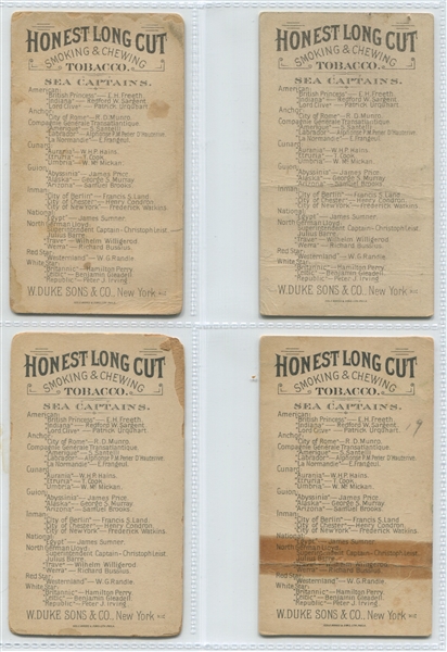 N127 Duke Honest Long Cut Tobacco Sea Captains Partial Set (15/25) Cards