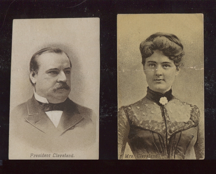N476 Mrs. G.B. Miller Actresses & Celebrities Pair of President and Mrs. Grover Cleveland