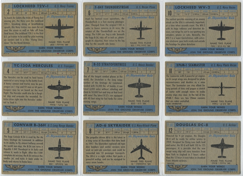 1957 Topps Planes Blue Backs (78/120)