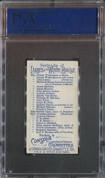 N353 Consol Cigarettes PSA7 Ladies of the White House Mrs. Andrew Johnson (small)
