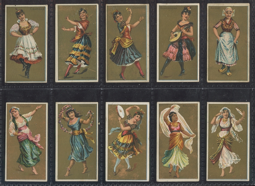 N225 Kinney Brothers National Dances Lot of (33) Cards
