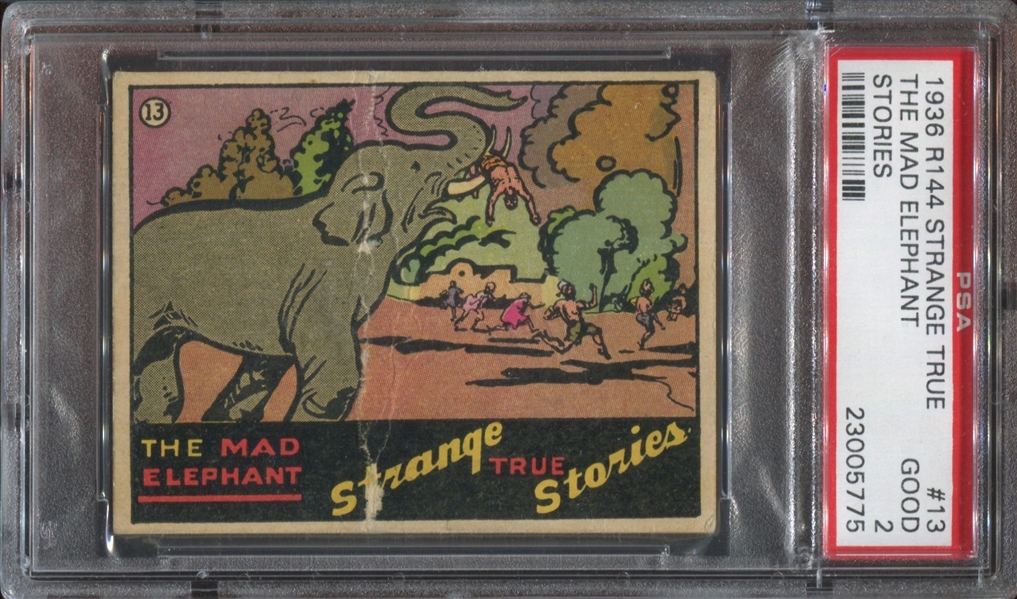 R144 Wolverine Gum Strange True Stories #13 The Mad Elephant PSA1 PR