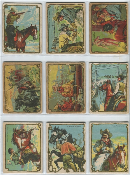 V290 Hamilton Gum Wild West Lot of (23) Cards with PSA-Graded