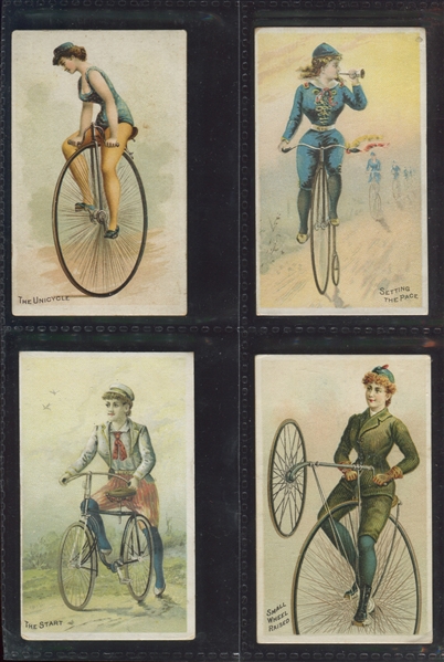 N100 Duke Tobacco Bicycle Trick Riders Lot of (13) Different Cards