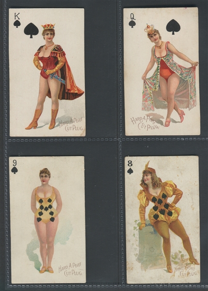 N457 Moore & Calvi Playing Cards - Maclin/Zimmerman/McGill Overstamp Lot of (36) Different Cards