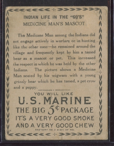 T73 U.S. Marine Indian Life in the '60's - Medicine Man's Mascot TOUGH BACK TYPE