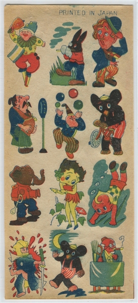 1930's Betty Boop Cartoon Character Tattoo Sheets Lot of (3) Different