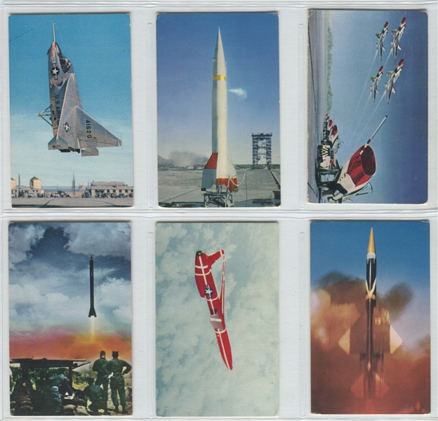 F217 Nesbitt's Missle and Jet Plan Trading Cards Lot of (6) Different Cards