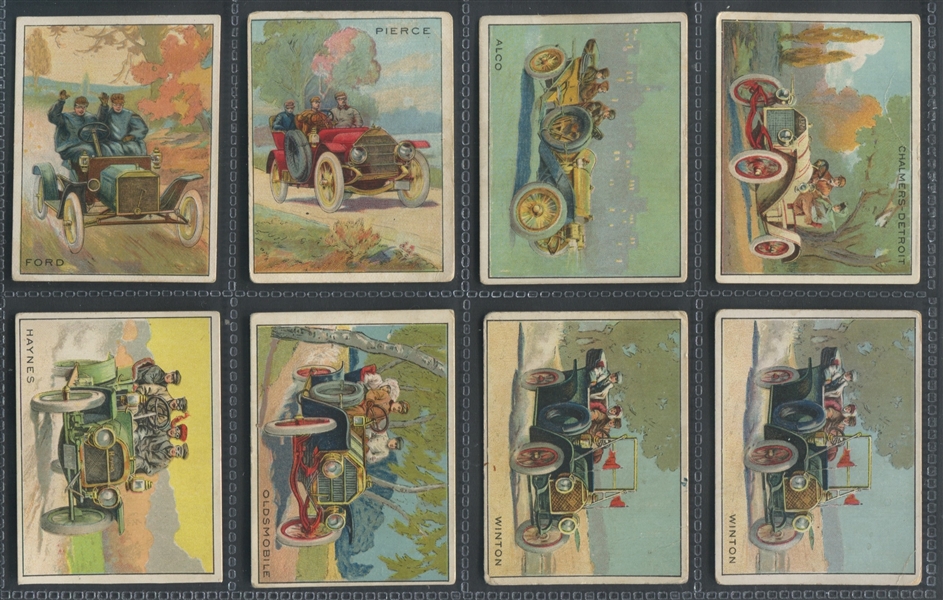 T37 Turkey Red Cigarettes Automobile Series Lot of (15) Different Cards