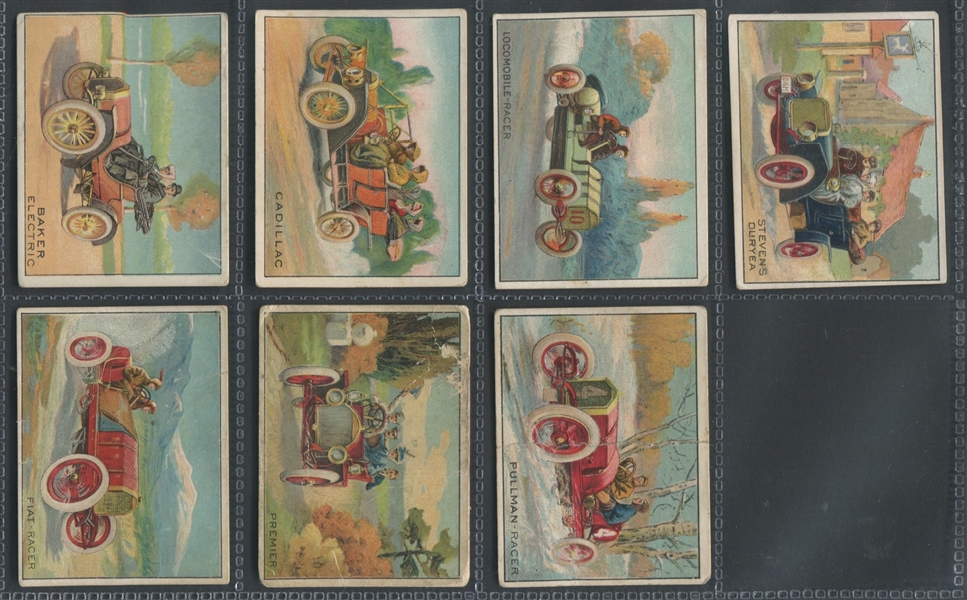 T37 Turkey Red Cigarettes Automobile Series Lot of (15) Different Cards