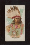N2 Allen & Ginter Celebrated American Indians British Ioway ERROR Card VGEX/EX