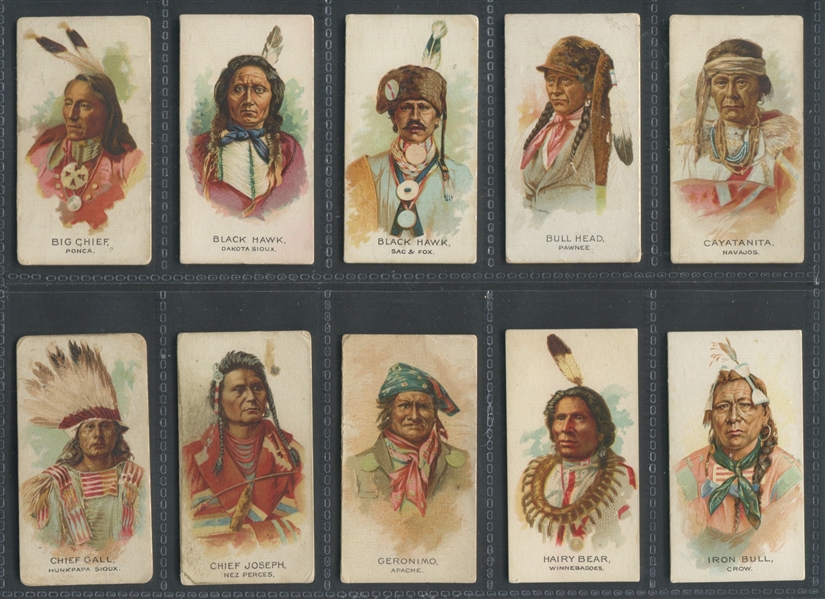 N2 Allen & Ginter Indians Lot of (27) Cards