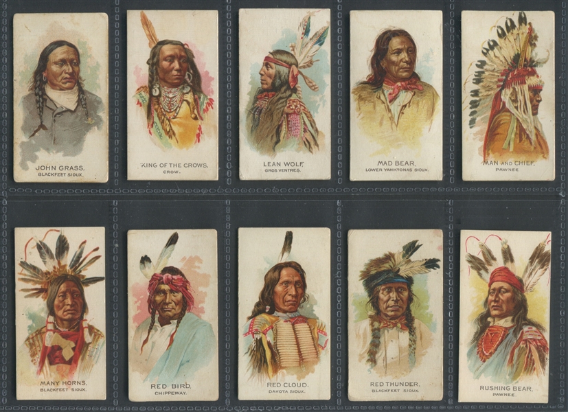 N2 Allen & Ginter Indians Lot of (27) Cards