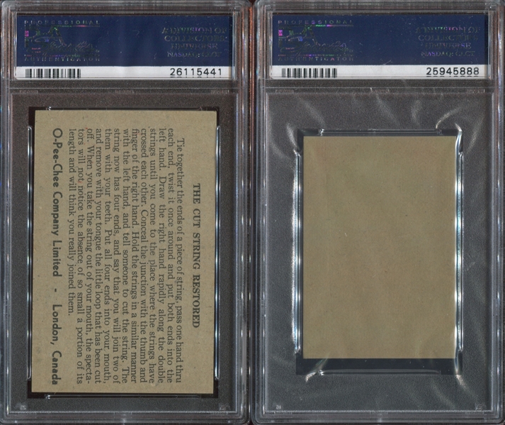 Mixed Canadian Type Card Lot of (5) PSA6-Graded Cards