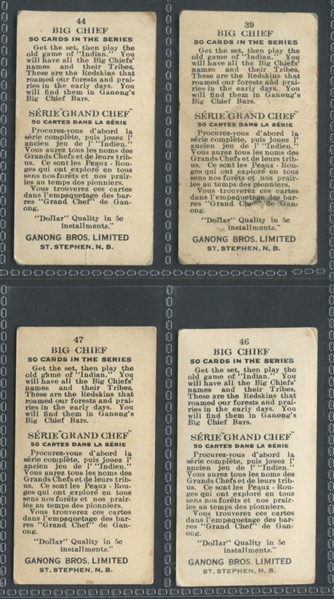 V118 Ganong Brothers Big Chief Lot of (14) VG to VGEX cards with #1