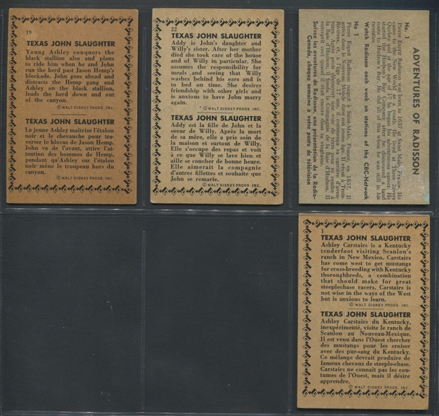 1950's Parkhurst Lot of (13) Raw Cards From Three Sets