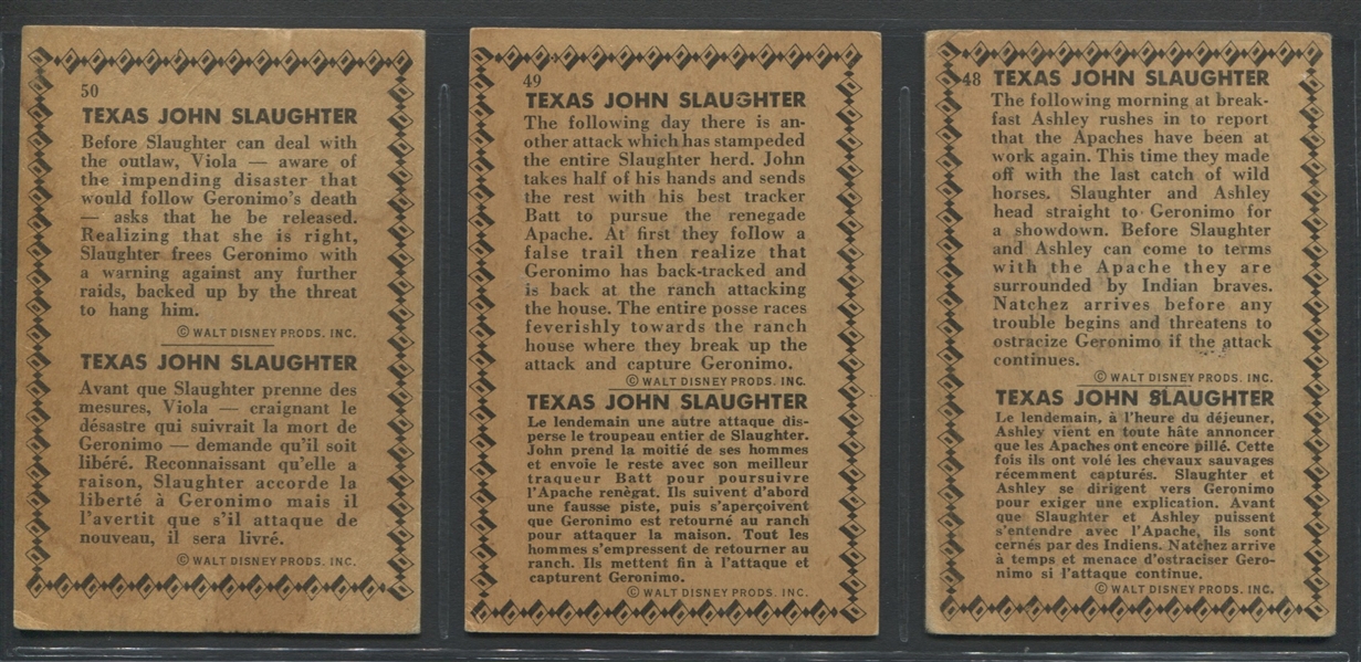 V339-17 Parkhurst Texas John Slaughter Near Set (30/50) Cards